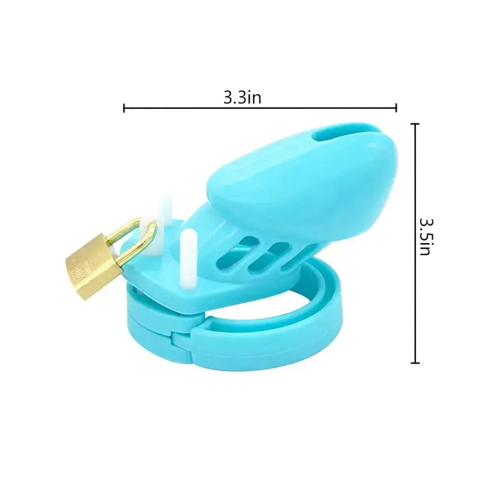 Complete Plastic Chastity Cage Set - WOWihte