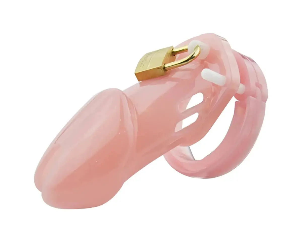 Complete Plastic Chastity Cage Set - WOWihte