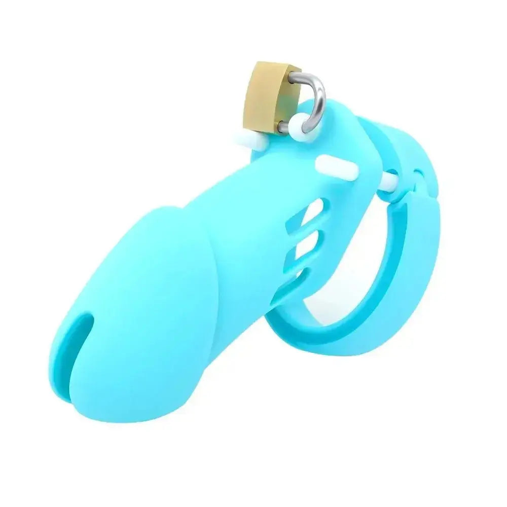 Complete Plastic Chastity Cage Set - WOWihte