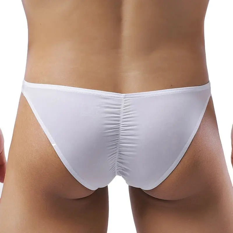 Cooling Ice Silk Low - Waist Briefs - WOWihte