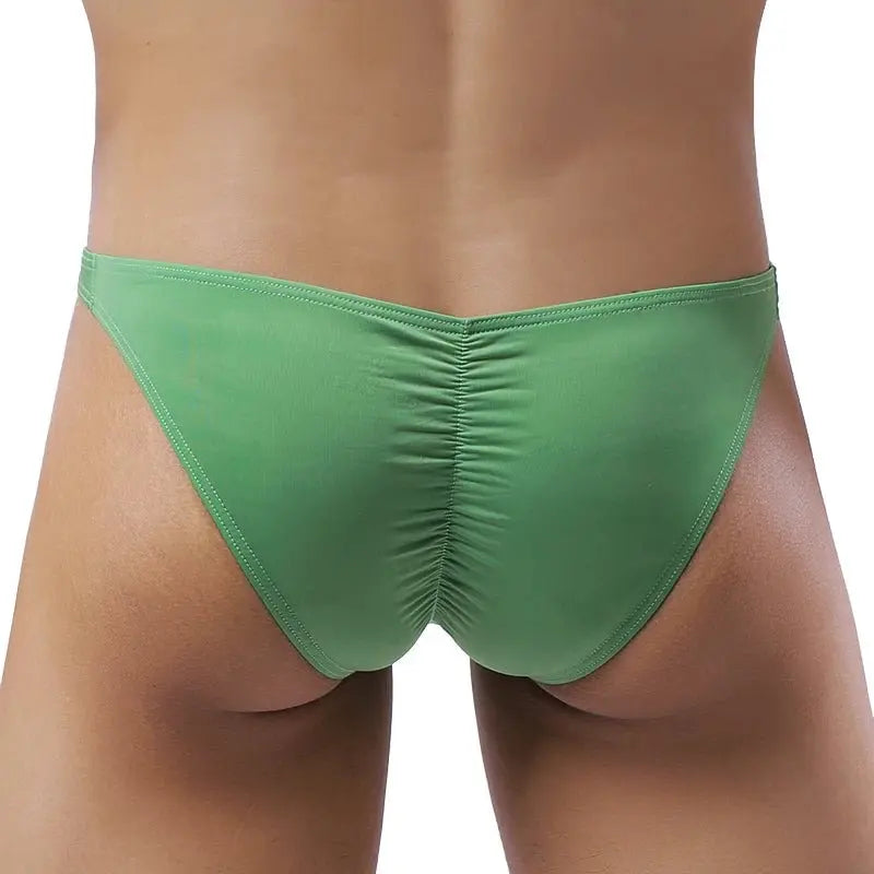 Cooling Ice Silk Low - Waist Briefs - WOWihte