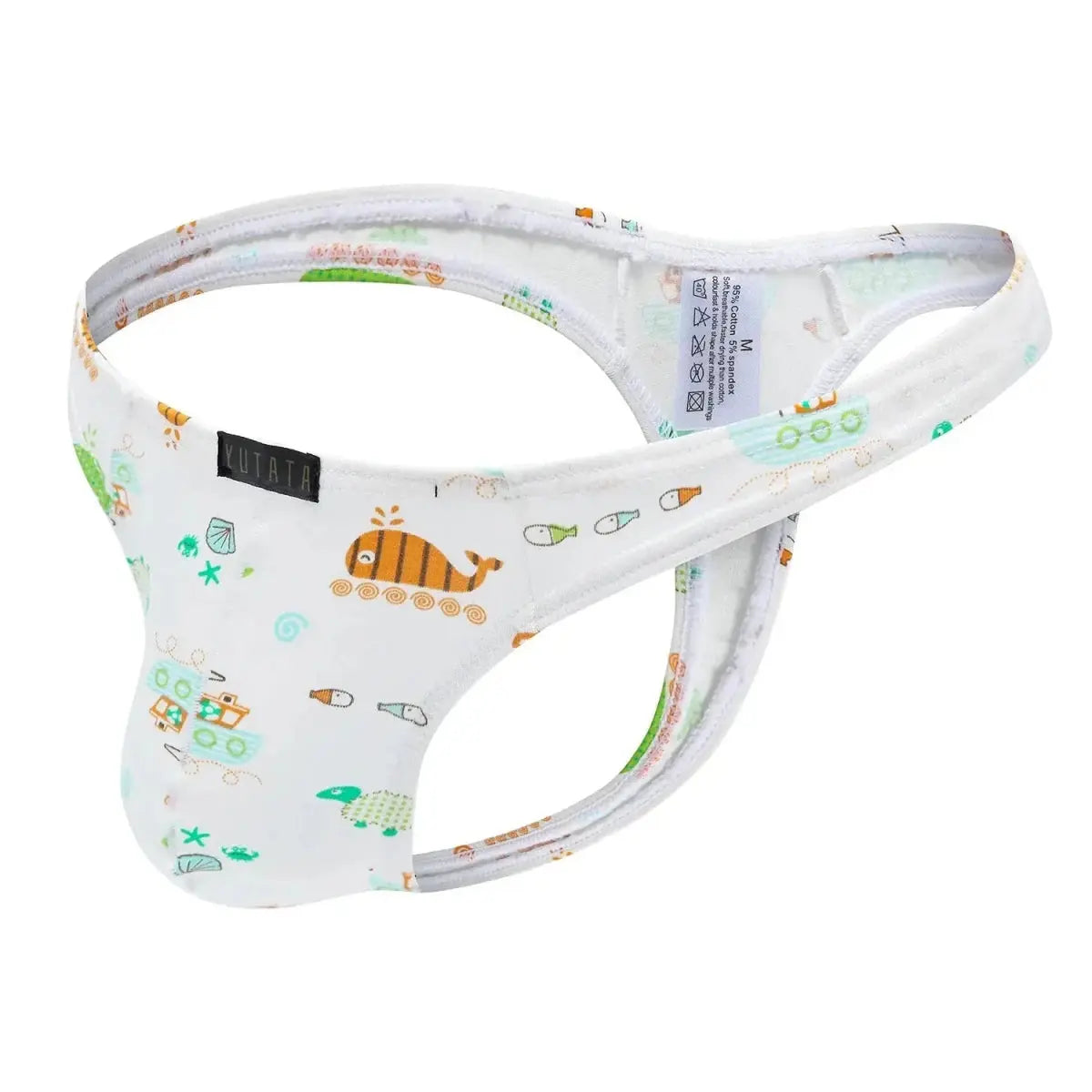 Cotton Animal Print Men's Thongs - WOWihte