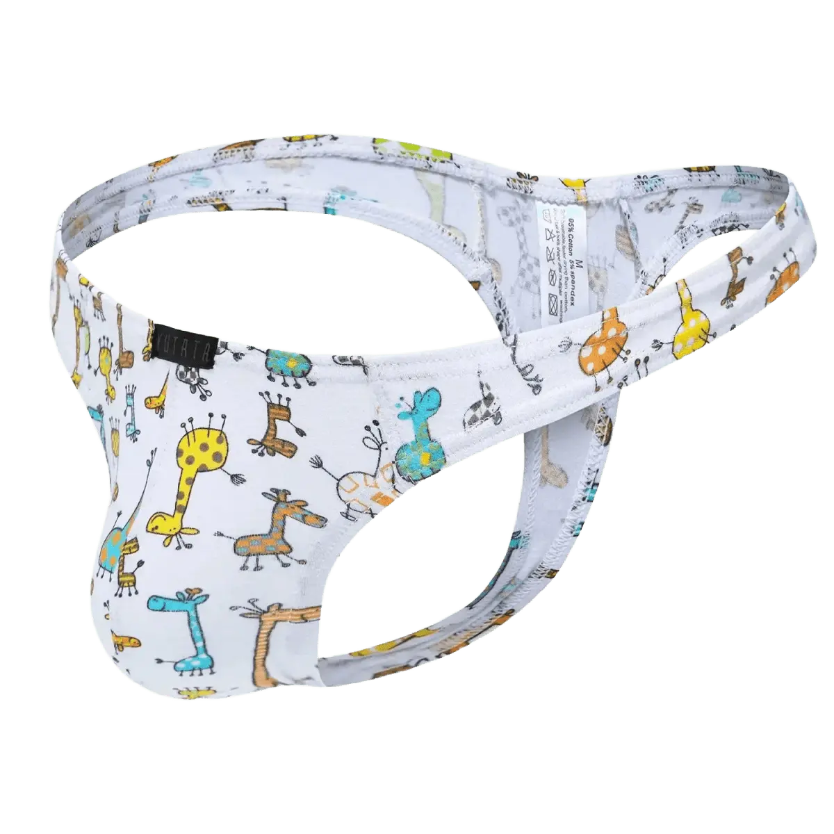 Cotton Animal Print Men's Thongs - WOWihte