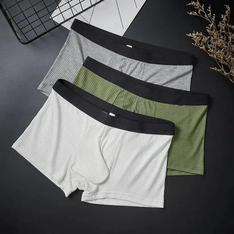 Cotton Ball Pouch Boxer Shorts - WOWihte