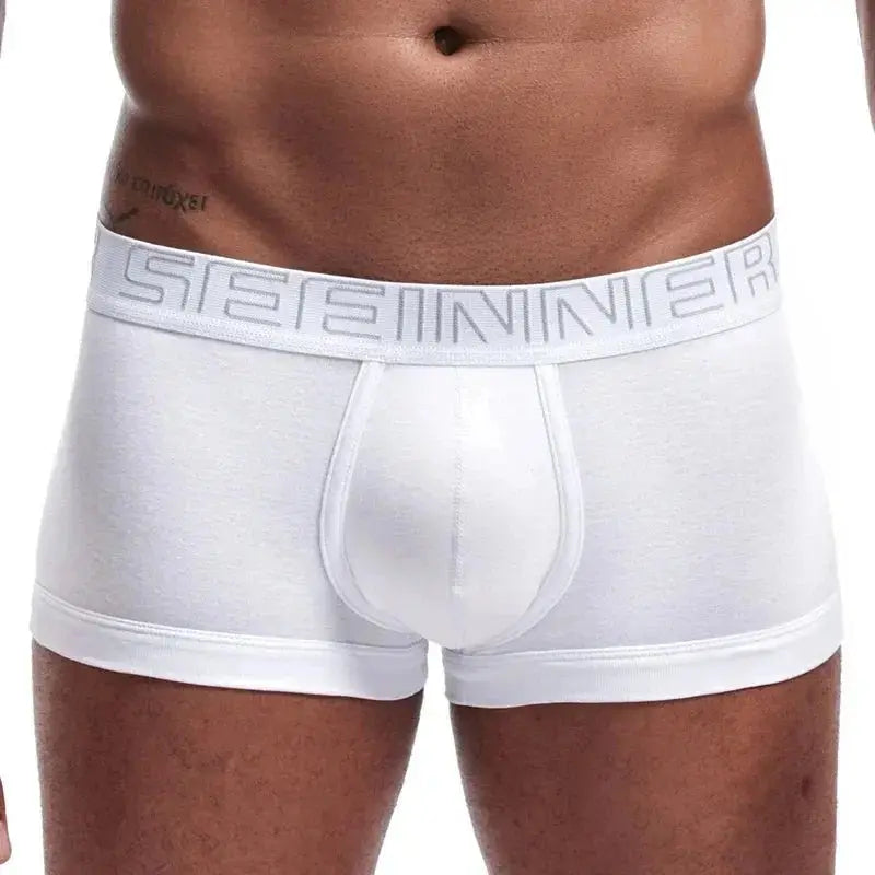 Cotton Comfort Convex Pouch Boxers - WOWihte