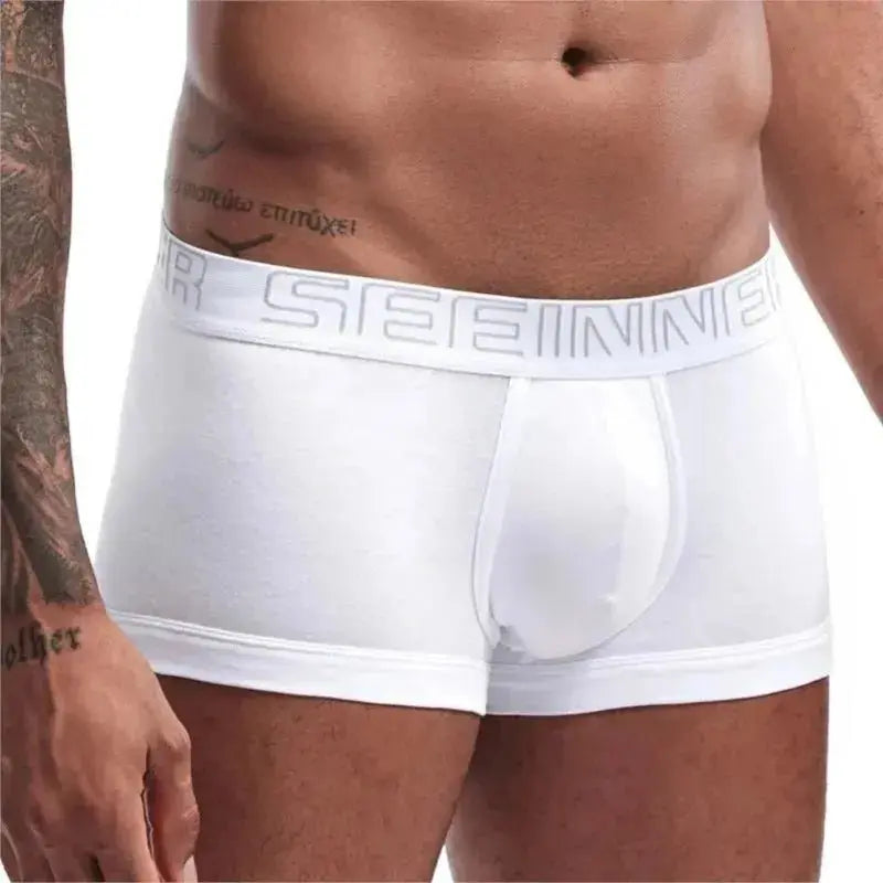 Cotton Comfort Convex Pouch Boxers - WOWihte