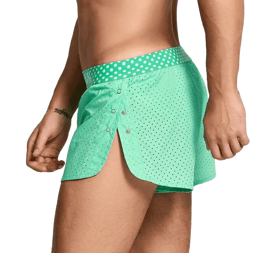 Cotton Striped Boxer Trunks - WOWihte