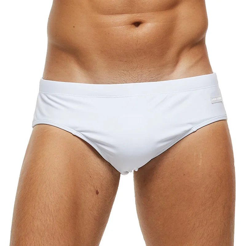 Datifer Men's Swim Brief Beach Shorts - WOWihte