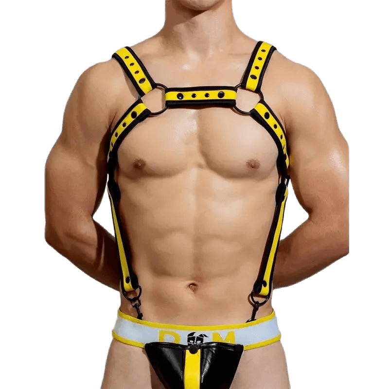 Detachable Patchwork Men's Thong - WOWihte