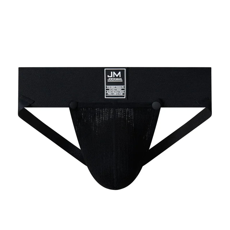 Detachable Pouch Athletic Jockstrap - WOWihte