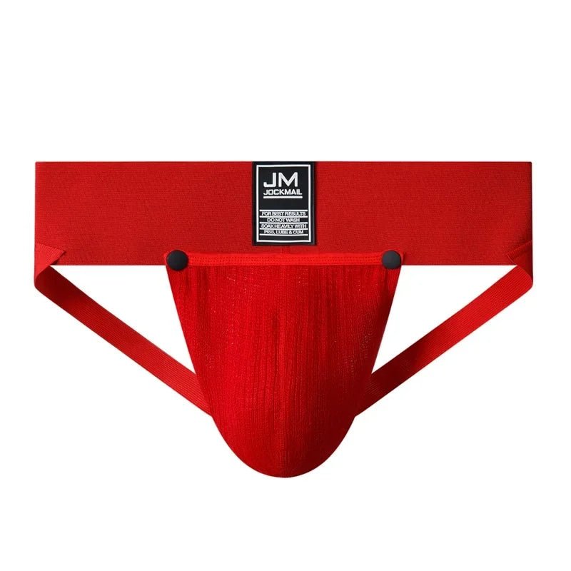 Detachable Pouch Athletic Jockstrap - WOWihte