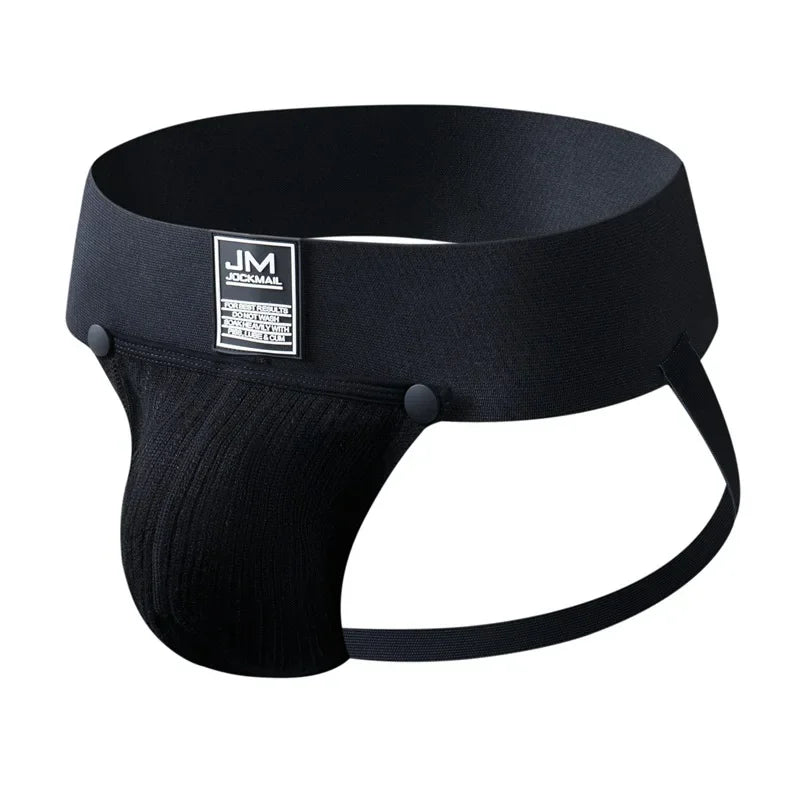 Detachable Pouch Athletic Jockstrap - WOWihte