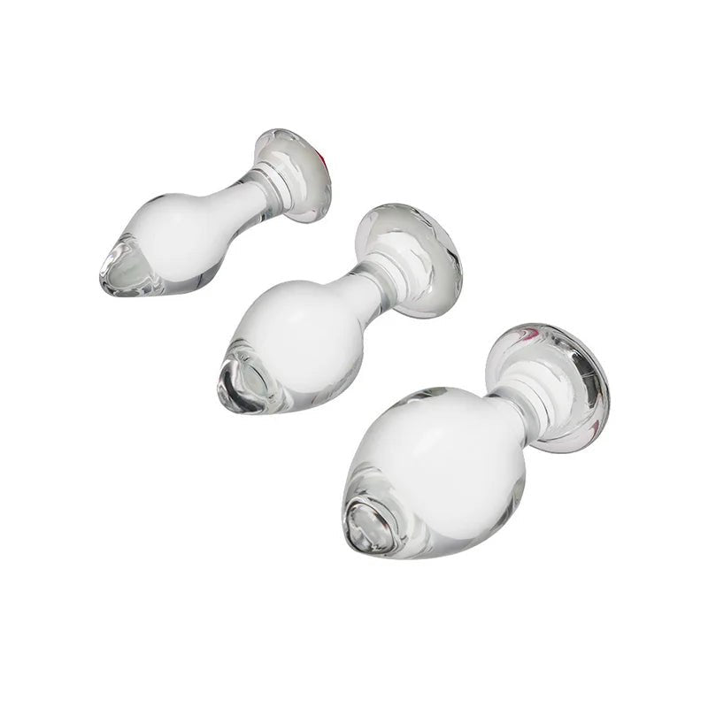 Discreet Crystal Anal Plug Toy - WOWihte
