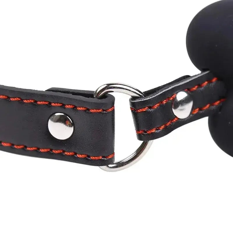 Dog Bone Silicone Gag Ball - WOWihte