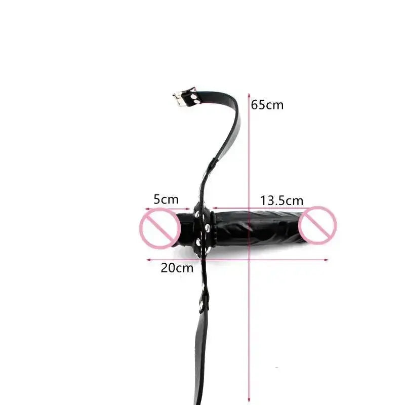 Double - Ended Adjustable Mouth Restraint Gag - WOWihte