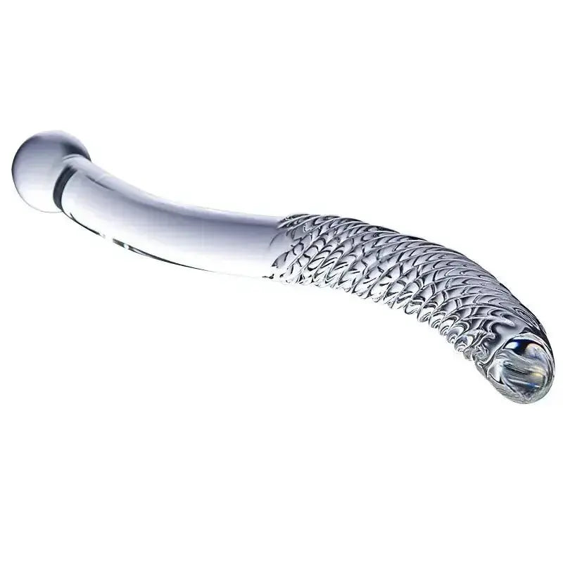 Double - Ended Crystal Glass Dildo - WOWihte