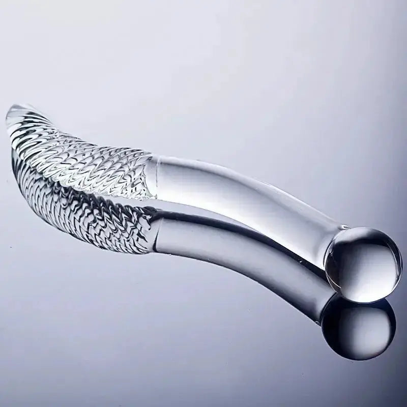 Double - Ended Crystal Glass Dildo - WOWihte