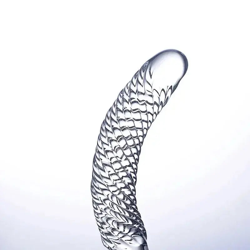 Double - Ended Crystal Glass Dildo - WOWihte