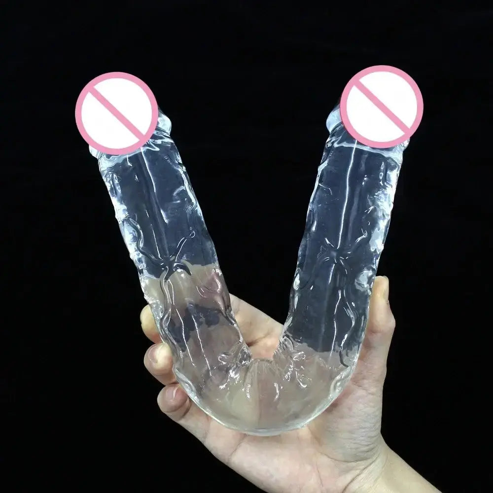 Double - Ended Suction Cup Pleasure Toy - WOWihte