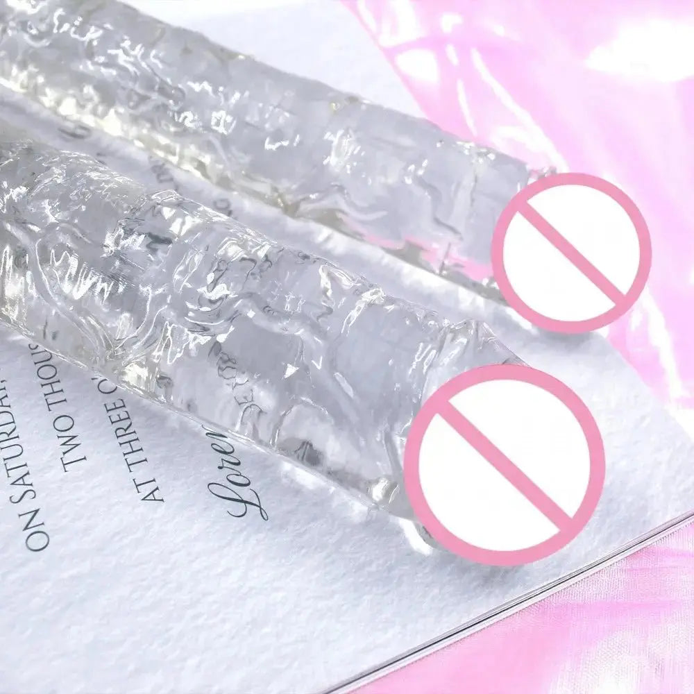 Double - Ended Suction Cup Pleasure Toy - WOWihte
