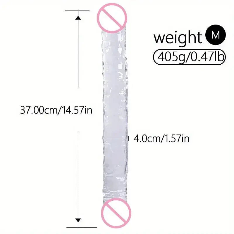 Double - Ended Suction Cup Pleasure Toy - WOWihte