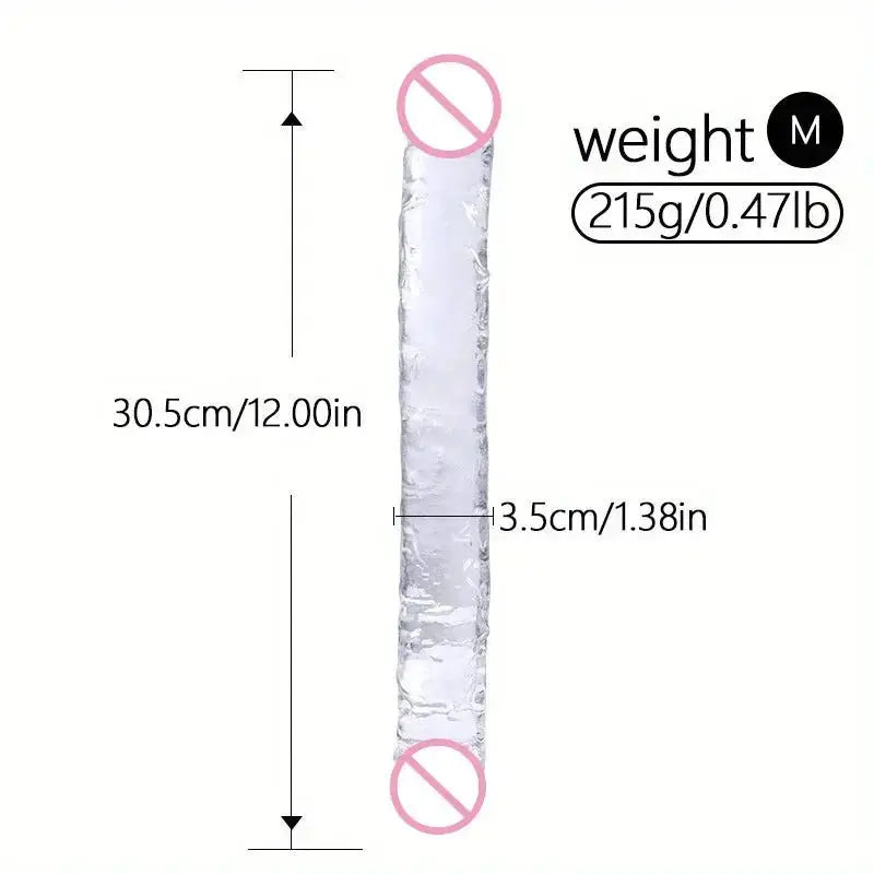 Double - Ended Suction Cup Pleasure Toy - WOWihte