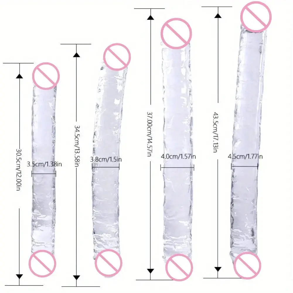 Double - Ended Suction Cup Pleasure Toy - WOWihte