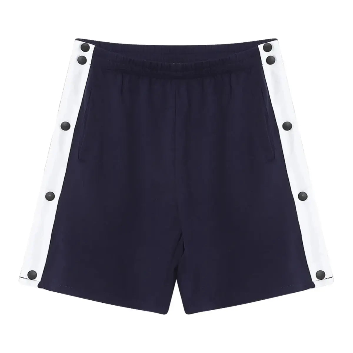 Easy-Access Side-Snap Shorts - WOWihte