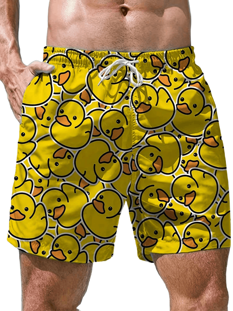 Men's 3D Duck Quick-Dry Shorts