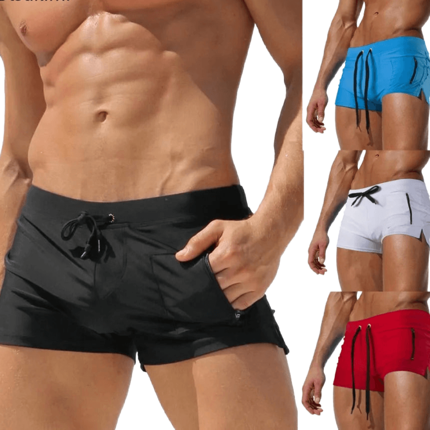 Men's High-Waist Quick-Dry Trunks