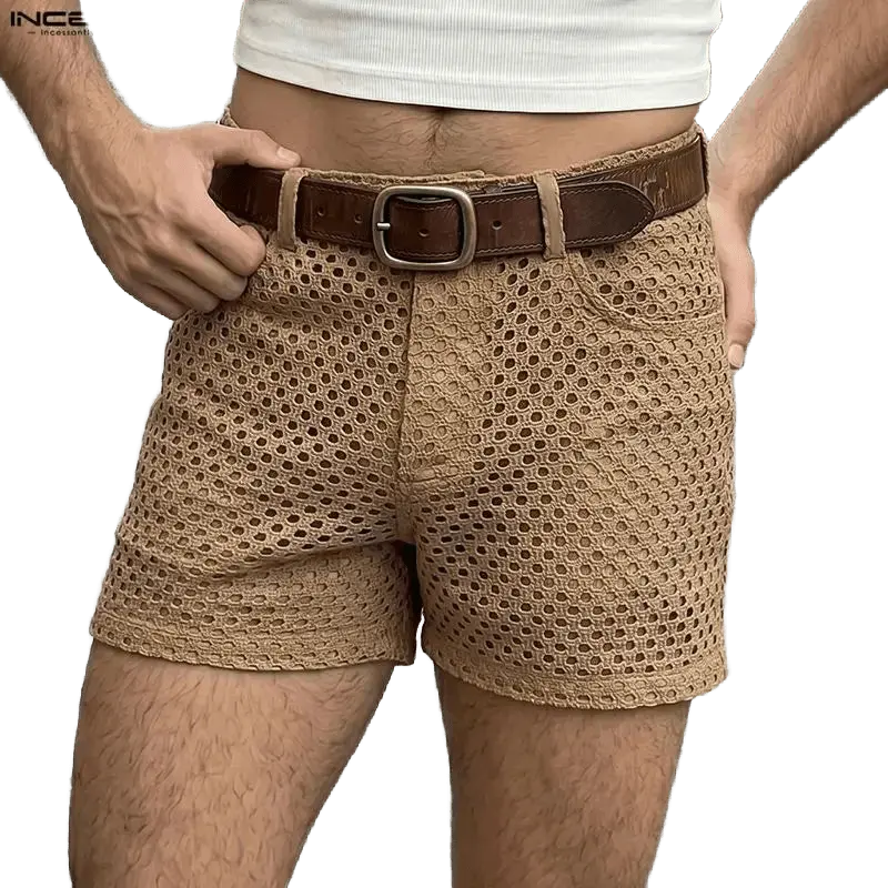 Hollow Mesh Streetwear Shorts