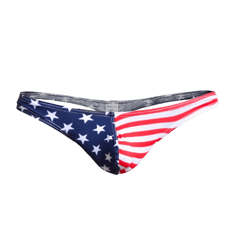Men's USA Striped Thong
