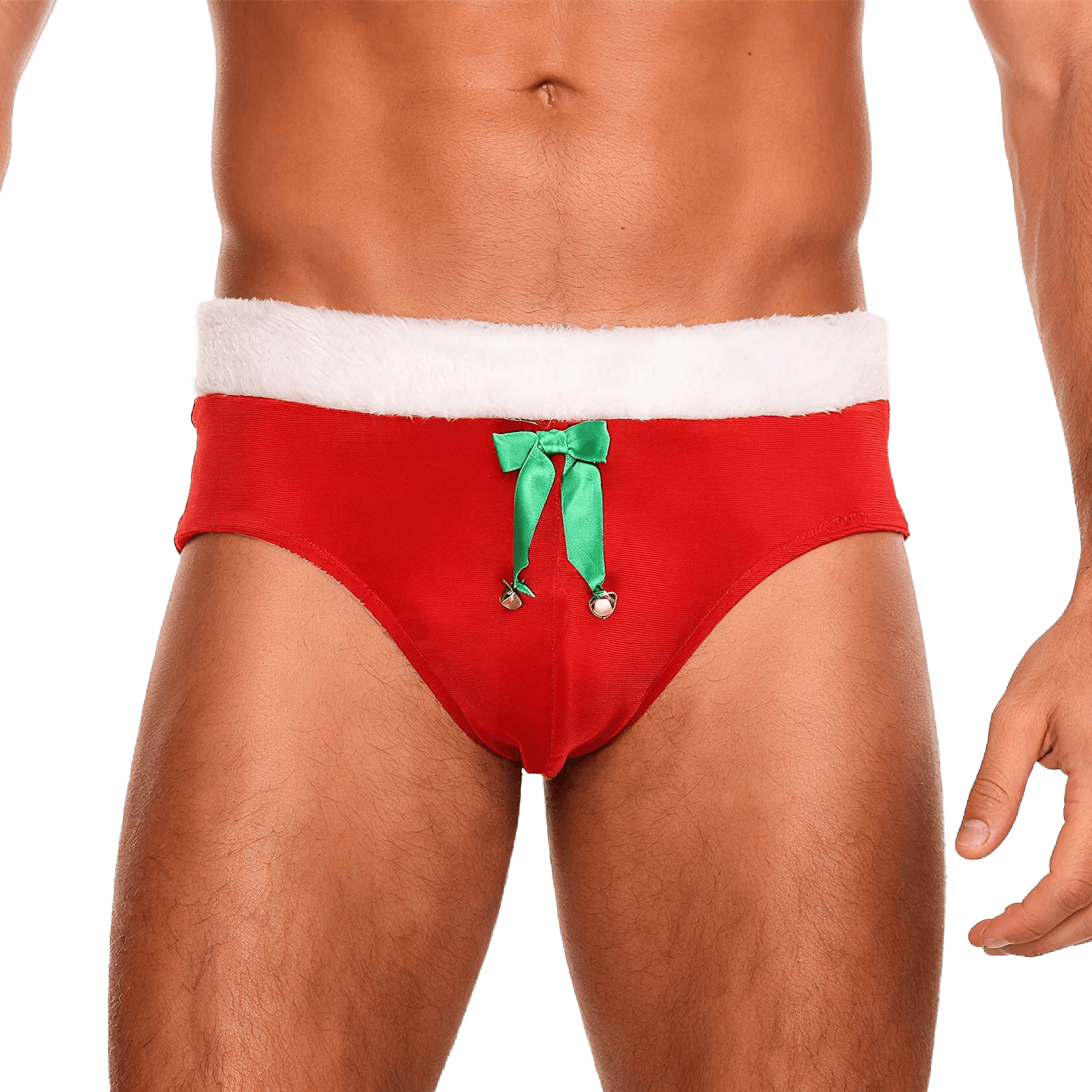 Festive Santa Velvet Pouch Briefs