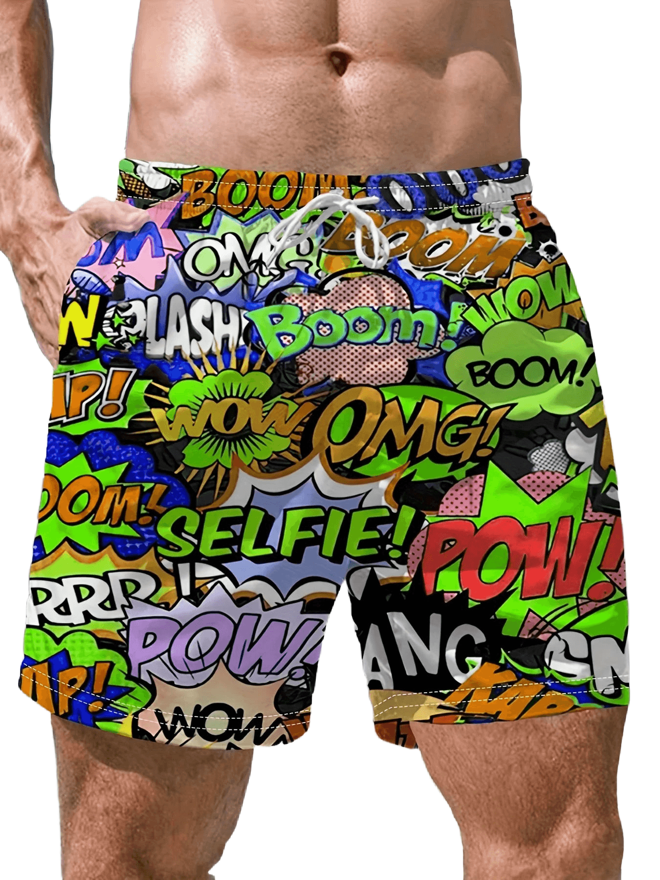 Stylish 3D Quick-Dry Surf Shorts