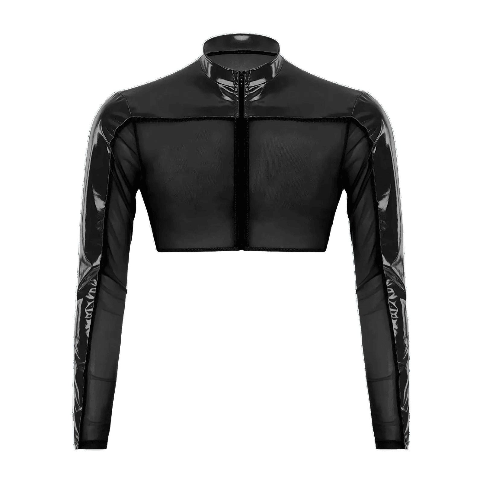 Men's Glitter Crop Top Shirt