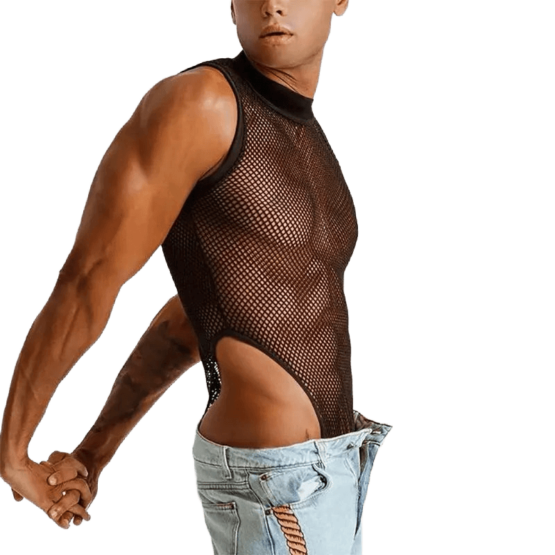 INCERUN Sexy Men's Mesh Bodysuit