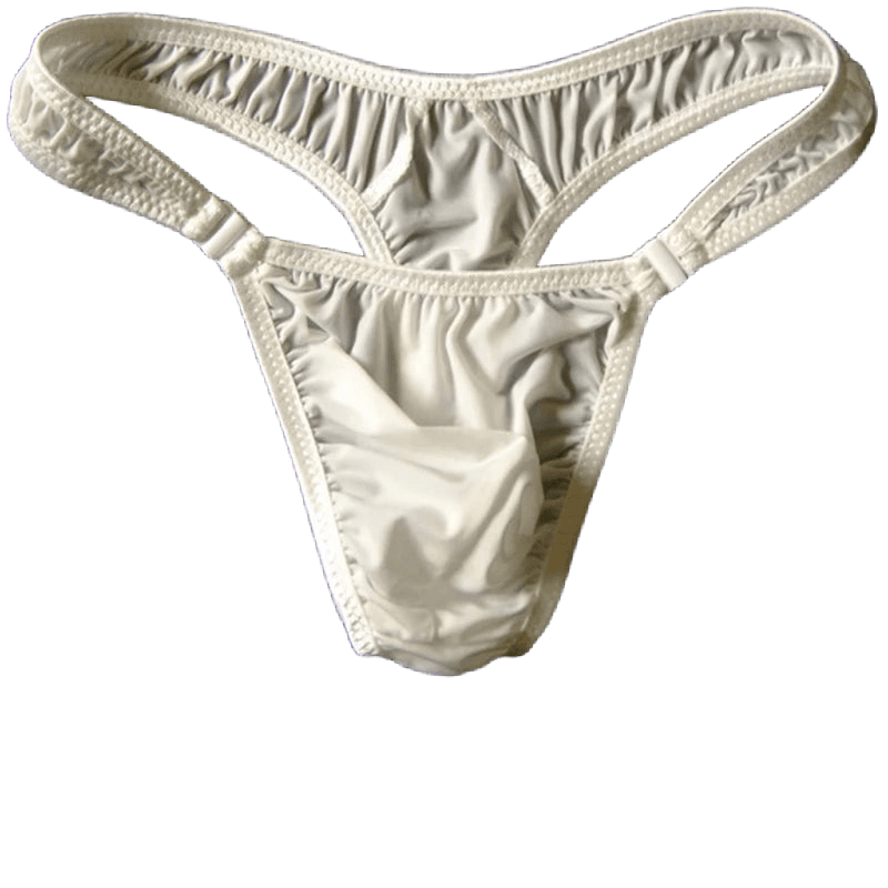 Sheer Men's Button Thong