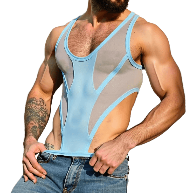 Mesh Bodysuits Jumpsuits