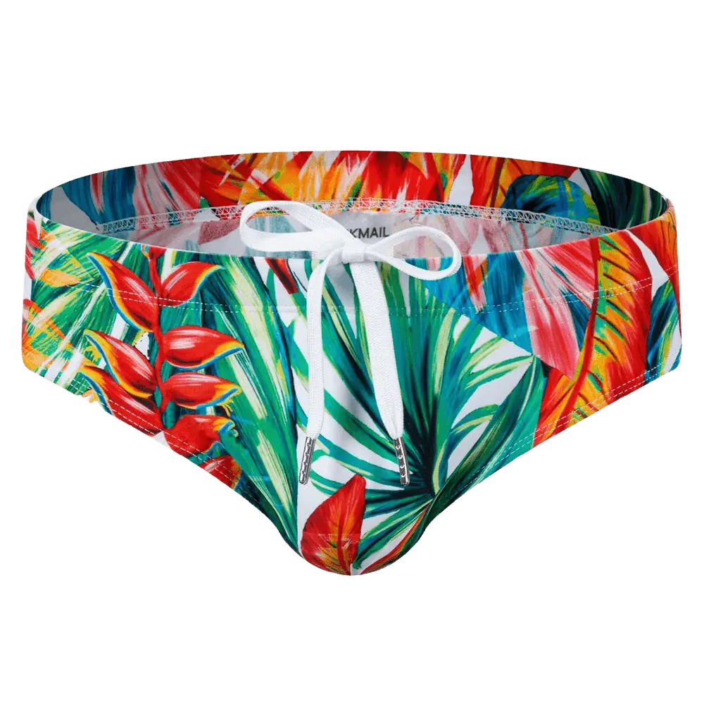 Multicolor Push-Up Swim Trunks
