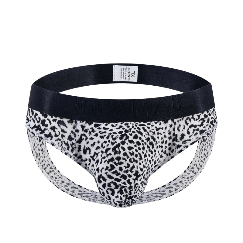 Leopard Cutout Low-Rise Briefs