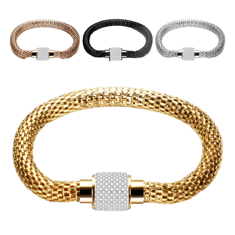 Sparkling Magnetic Stainless Steel Bracelet