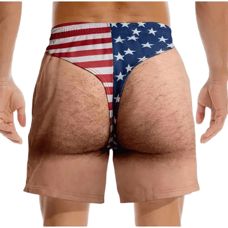 Funny Hairy Legs Swim Trunks