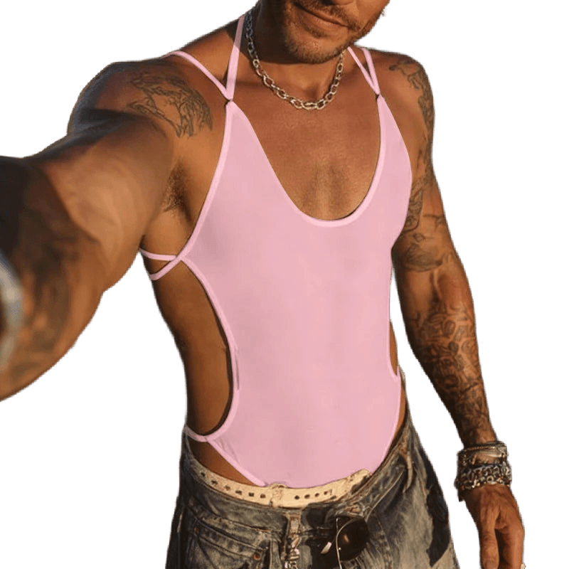 INCERUN Sexy Mesh Bodysuit Romper