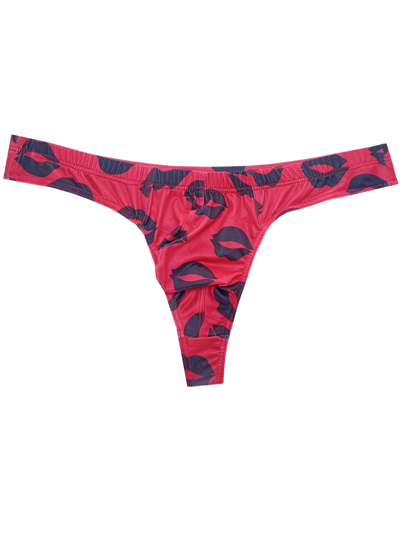 Sexy Low-Rise Mouthprint Thong