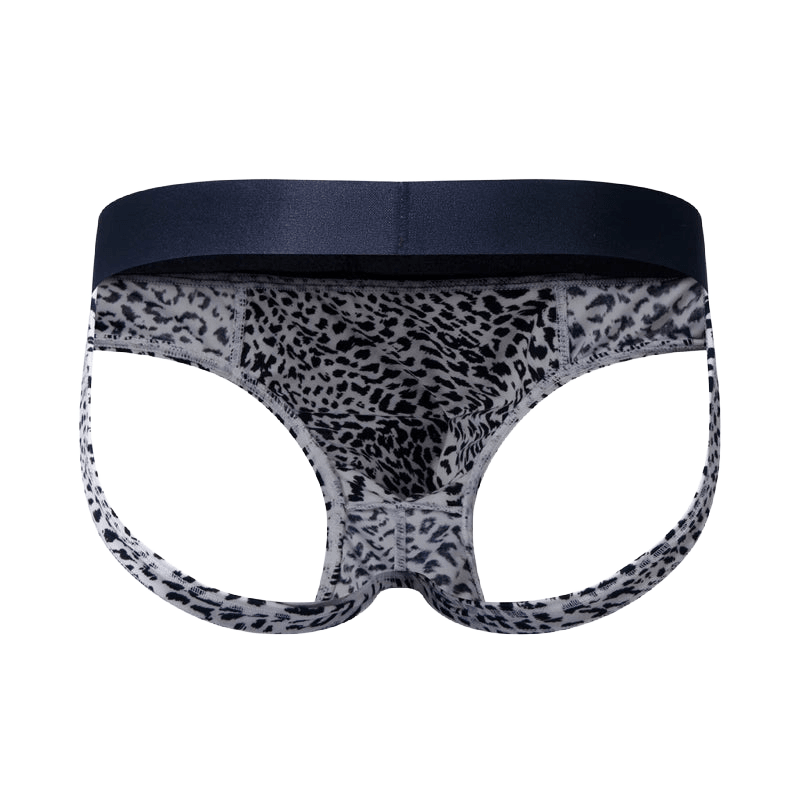 Leopard Cutout Low-Rise Briefs