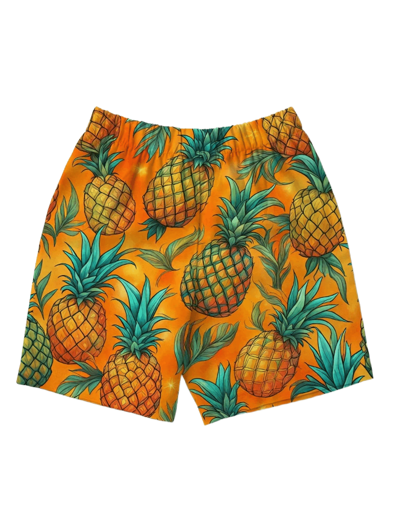 Tropical Pineapple Quick-Dry Swim Shorts