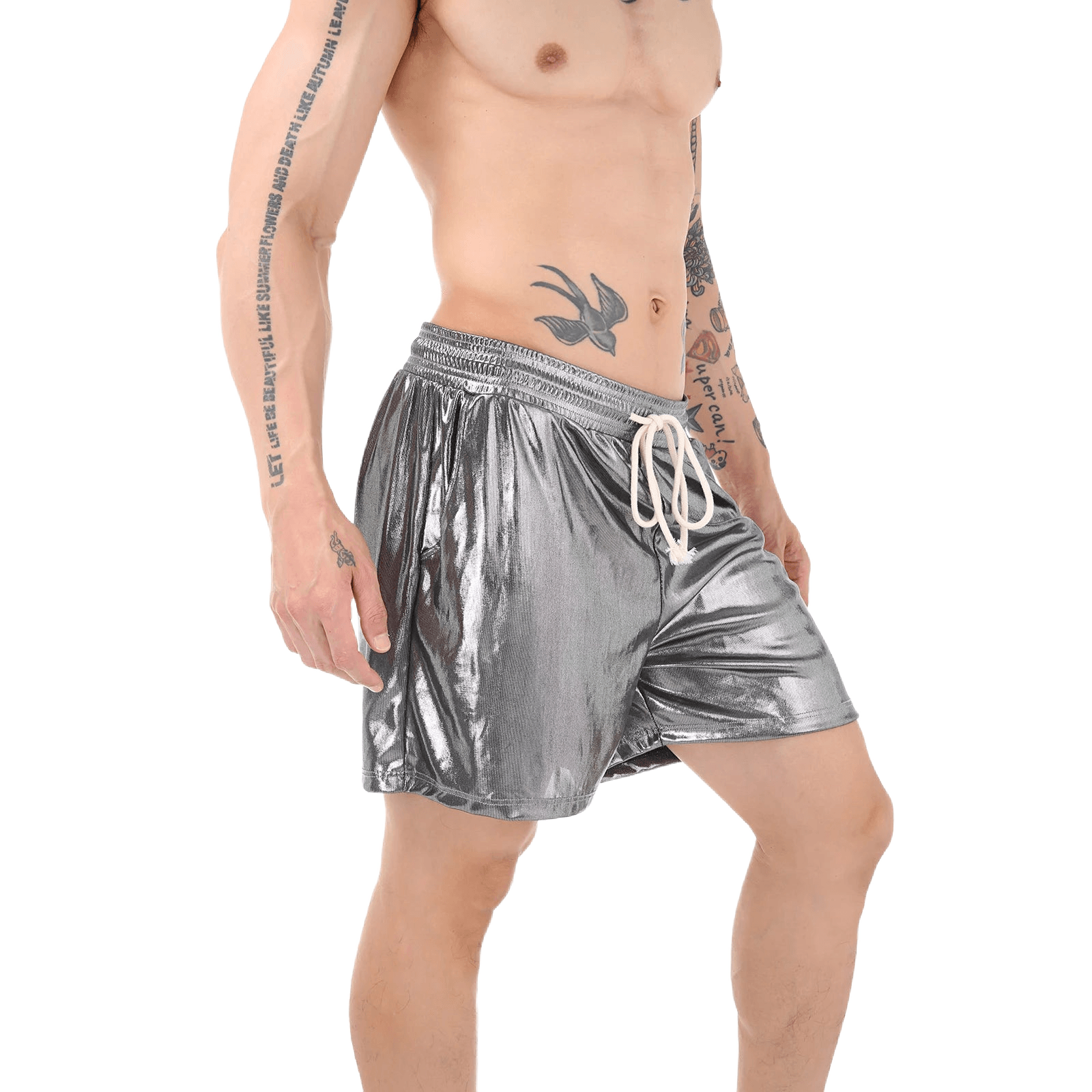Sparkling Drawstring Men's Beach Shorts