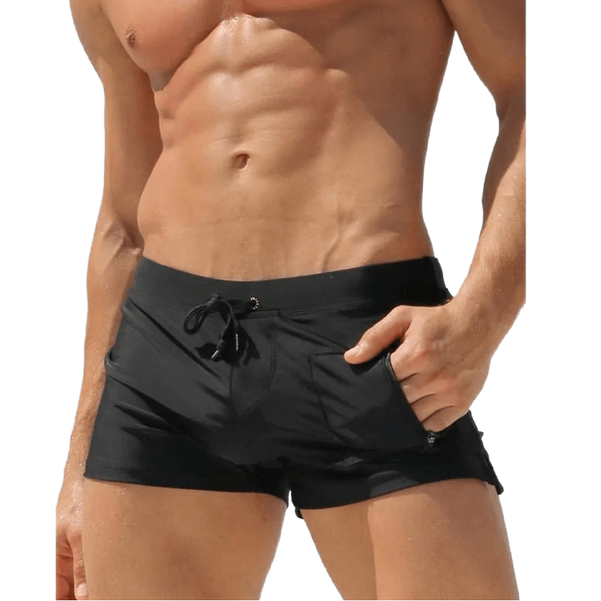 Men's High-Waist Quick-Dry Trunks