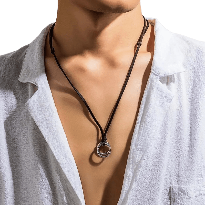 Adjustable Vintage Circle Necklace