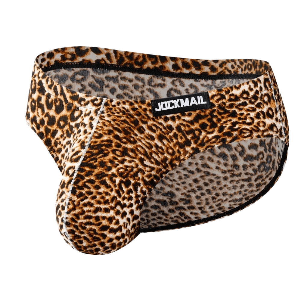 Men's Leopard Print Bikini Briefs